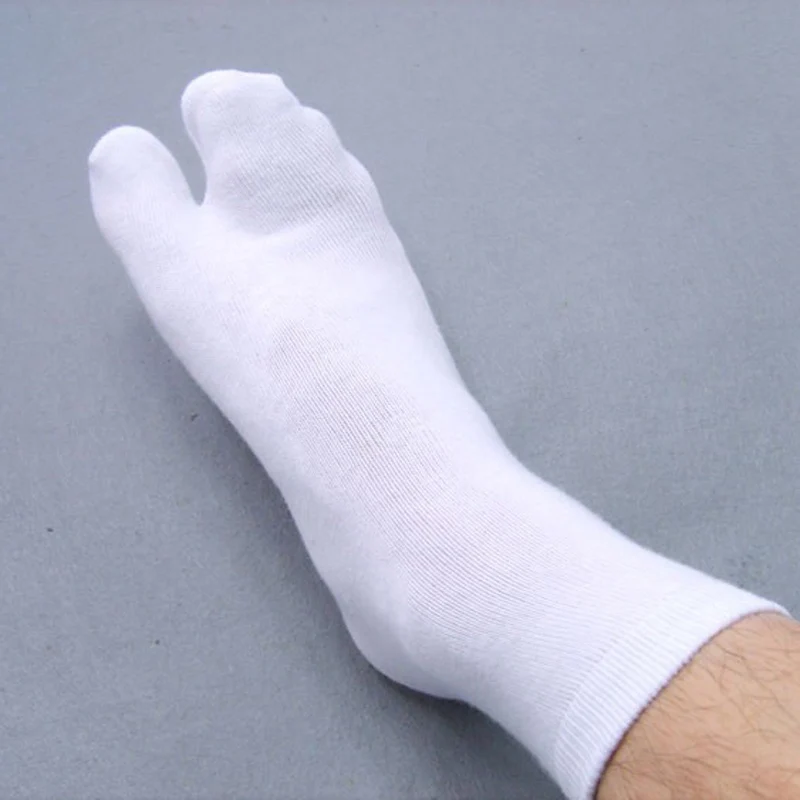 3 Pairs New Unisex Cotton Ninja Socks Japanese Style Kimono Flip Flop Slipper Sandal Split 2 Toe Tabi Foot Finger for Men Women (2)