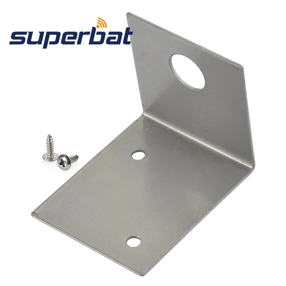 Stainless Steel Antenna Mounting Base Through Hole L Bracket
