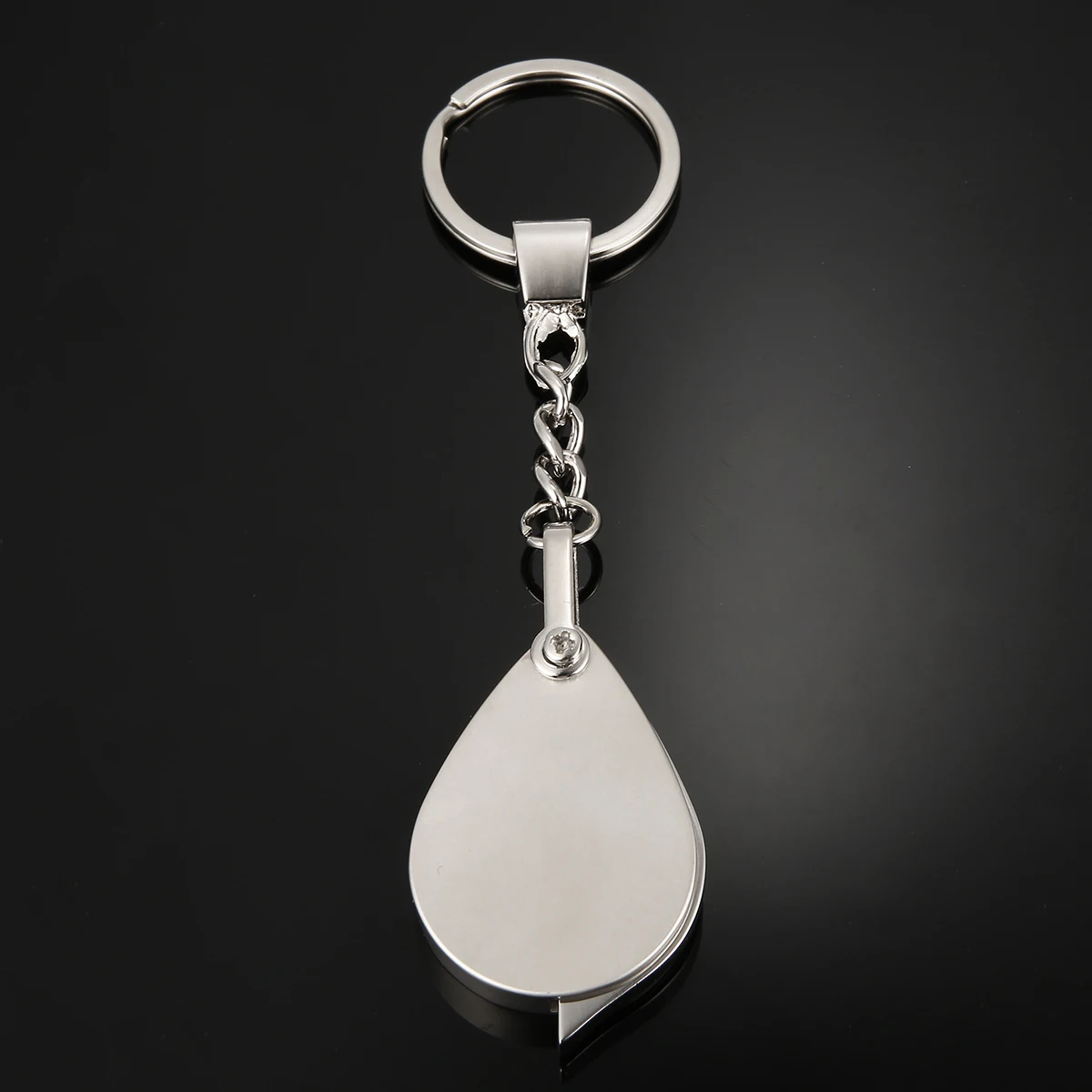 Folding 8X Magnifier Eyes Glass Loupe Lens Pocket Tool For Jewelry Reading Newspaper Magnifying with Key Chain 125*30*8mm