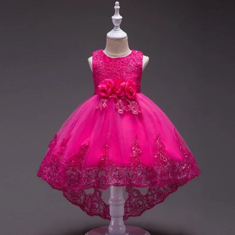 Платье для маленьких девочек летнее От 4 до 12 лет Платья младенцев Vestidos 5 цветов