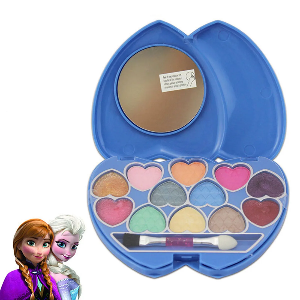Disney Pretend Play Beauty Fashion Toys Frozen children's cosmetics heart-printing powder box girl makeup toy gift two Disney Pretend Play Beauty Fashion Toys Frozen children's cosmetics heart-printing powder box girl makeup toy gift two