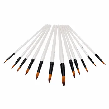 

24pcs New Nylon Hair Paint Brush Pen with Wooden Handle Set Learning DIY Art Watercolor Acrylic Oil Painting Supplies