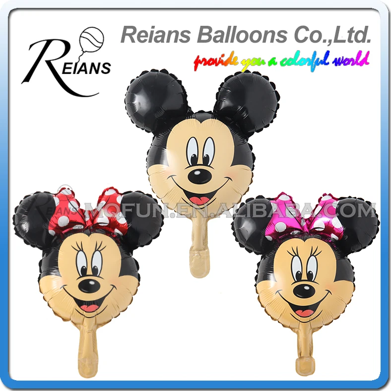 

10pcs/lot Mickey Mouse Minnie Head Foil Balloon Kids Birthday Party Decorations Baby Shower Supplies Inflatable Mitch Ballon