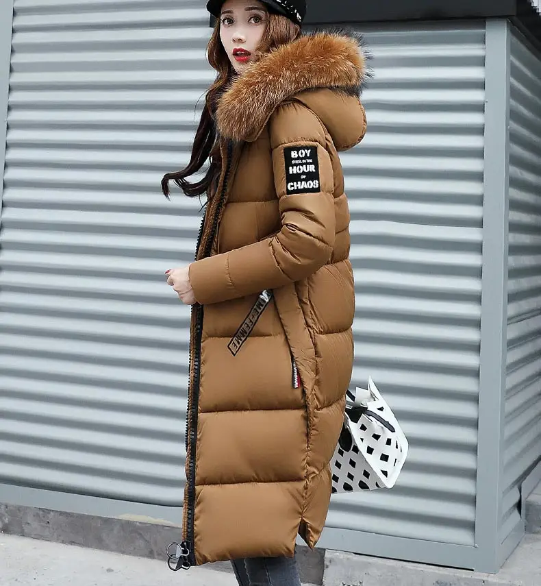 Зимняя куртка, Женская парка, высокое качество, зимнее женское пальто, модная длинная приталенная однотонная женская куртка, парка размера плюс