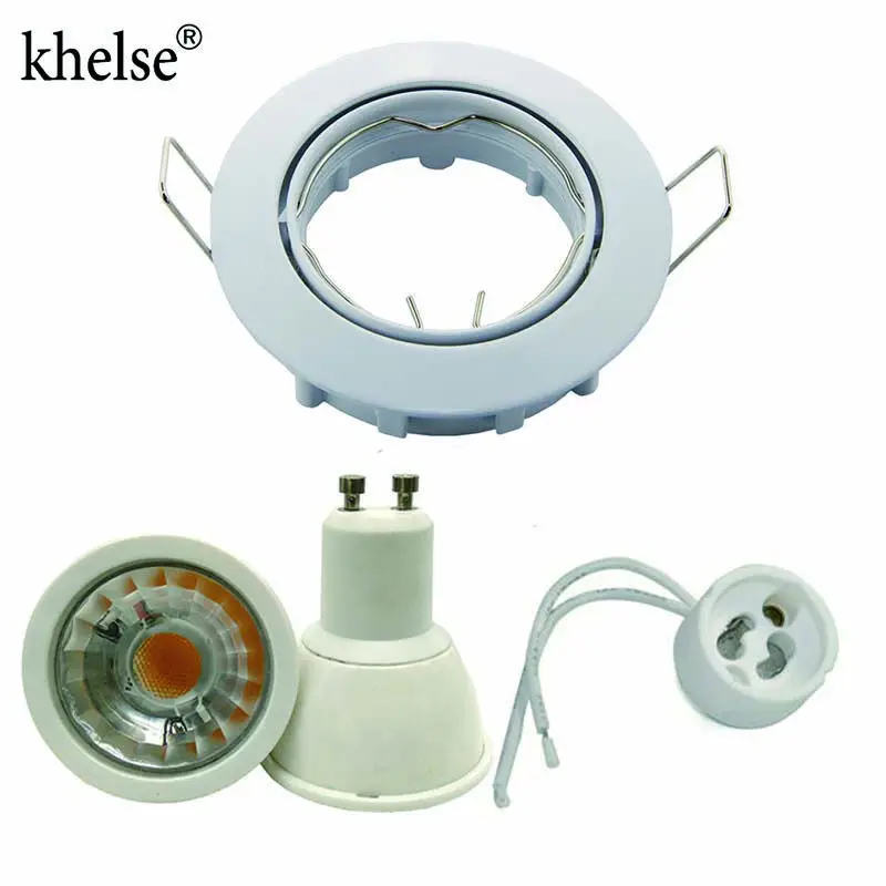 

embedded LED Dimmable Downlight COB 5W 12V 110V 220V led spotlight GU10 MR16 Recessed ceiling spot light for Indoor lighting