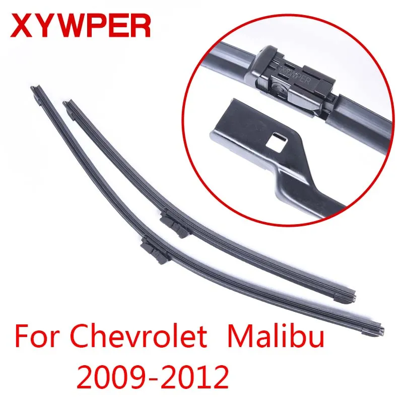 Щетки стеклоочистителя XYWPER для Chevrolet Malibu 2009 2010 2011 2012 2013 автомобильные аксессуары мягкие резиновые стеклоочистители - Цвет: Красный