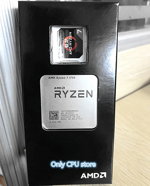 Процессор AMD Ryzen R7 1700 процессор 8 ядер 16 потоков AM4 3,0 ГГц 20 МБ TDP 65 Вт кэш 14 нм DDR4 Настольный