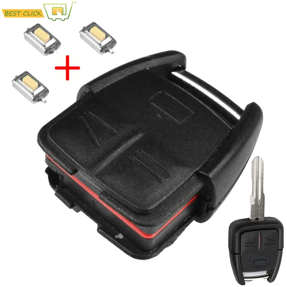 

3 Buttons Car Key Replacement Remote Key Cover Shell For Vauxhall Opel Astra G Zafira A Vectra Repair Kit With Switch