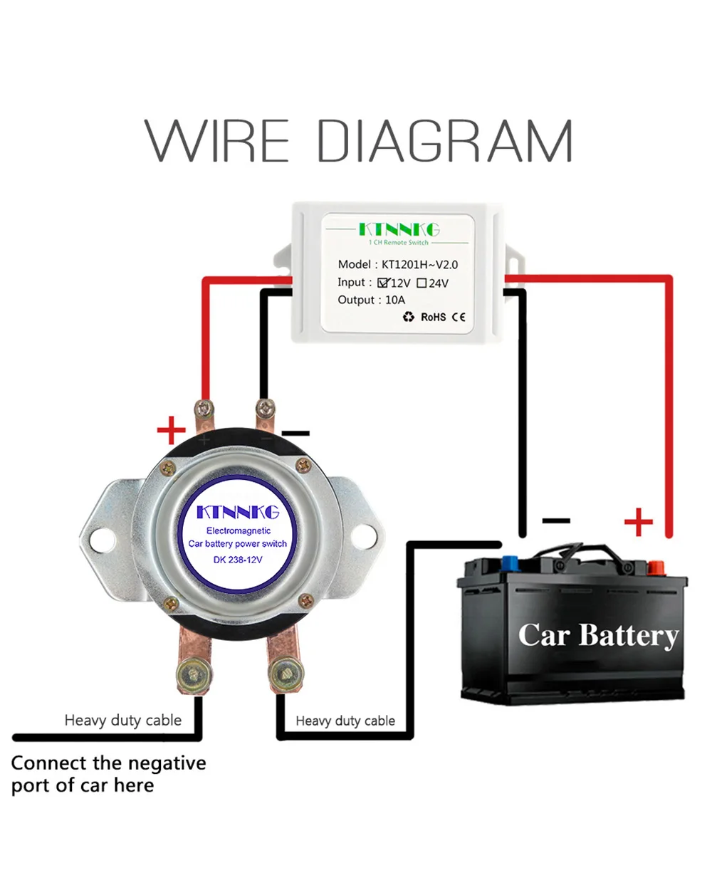 180a novo interruptor da bateria do carro