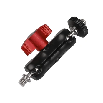 

Mini Friction Magic Arm Multi-Function Double Ball Head with 1/4" Screw for DSLR Camera LCD Monitor LED Lights Adapter Mount