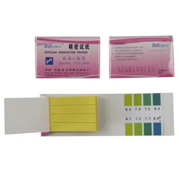 

Precision PH Indicator,PH 6.4-8.0 Test Indicator Paper Litmus Strips,10 Bags/Lot
