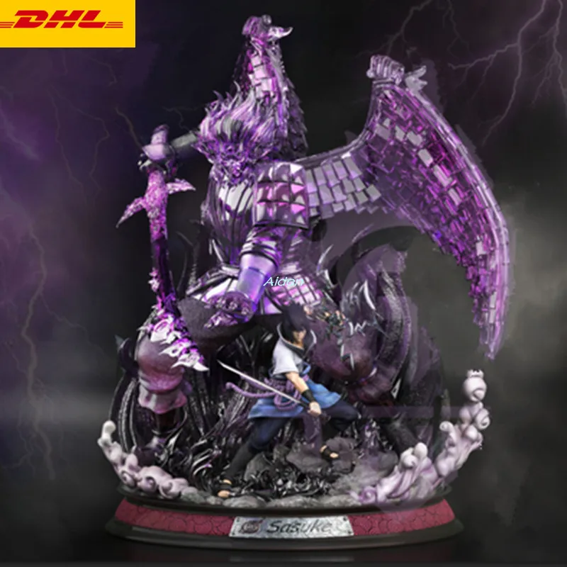 2" Статуя Наруто бюст Susanoo полная длина портрет Uchiha Sasuke GK фигурка Коллекционная модель игрушки коробка 59 см Z1085 - Цвет: Фиолетовый