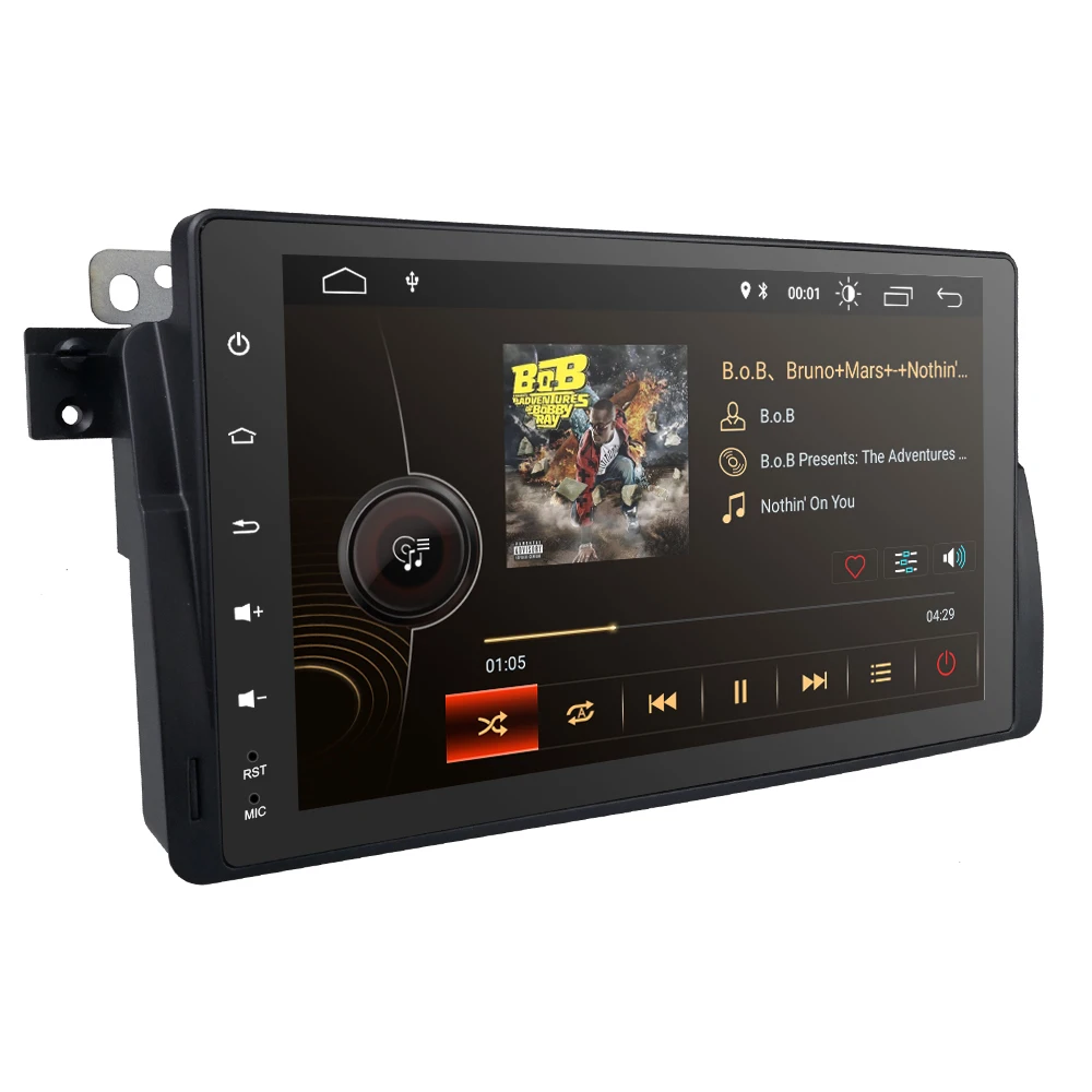 Sale 2G RAM Quad core  9" Android 9.0 Car GPS stereo for BMW E46 M3 Rover 75 MG ZT 1998-2005 TPMS RDS Steel wheel control RDS Camera 3