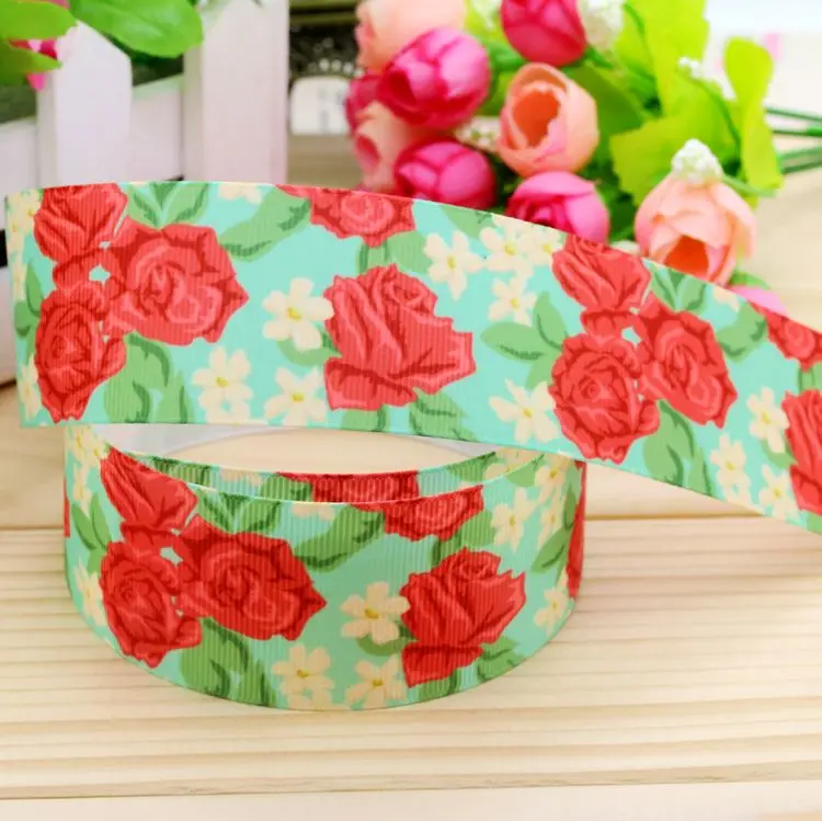 

DUWES DHK 1,5 ''цветочный принт, корсажная лента, бант для волос, головной убор, украшение, оптовая продажа OEM 38 мм H4802
