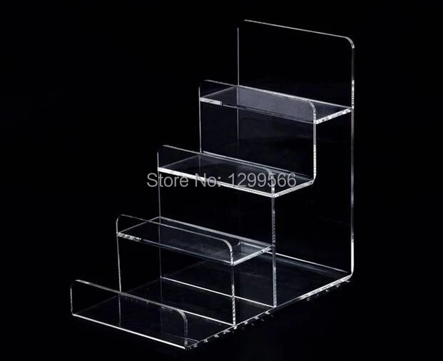 

Hot sale new style four-layer high quality clear acrylic wallet display holder cell phone jewelry purse display rack stand