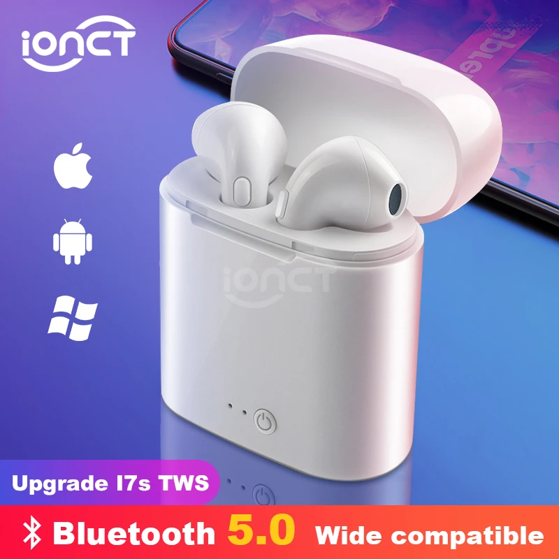 

I7s TWS Bluetooth Wireless Earphone Stereo Earbud Headset With Charging Box All Bluetooth tablet Smart phone headphones air pods