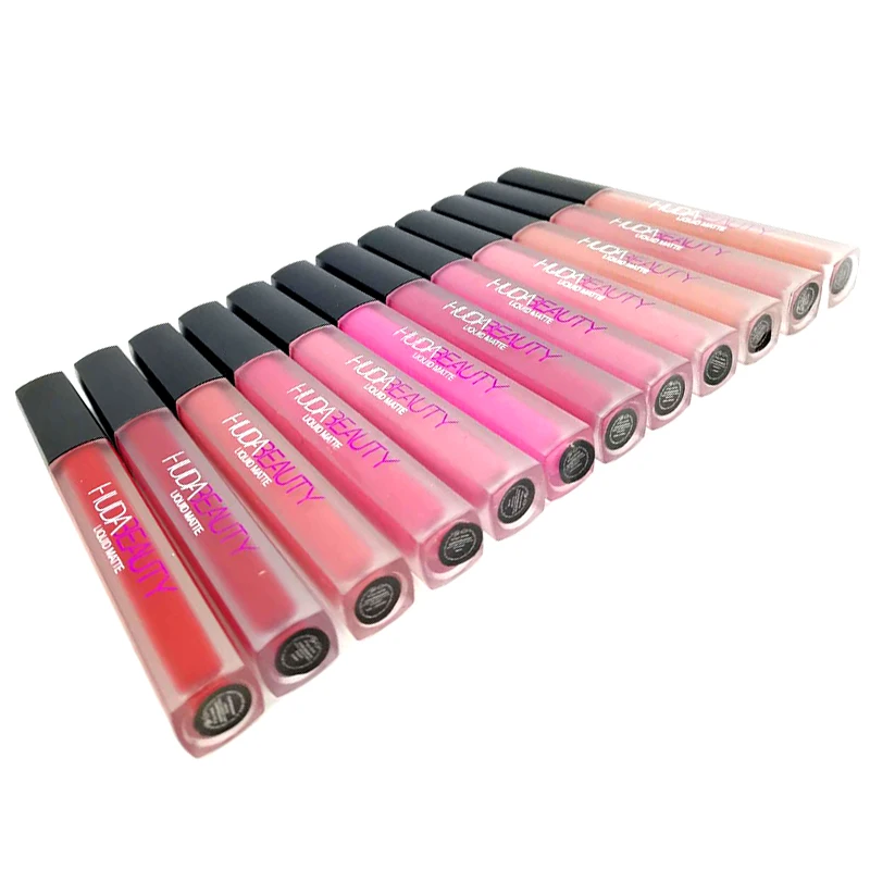 Paleta huda beauty 4 цвета матовая помада водостойкий питательный бархатная губная помада Красная губная помада, оттеночная набор для макияжа телесного цвета