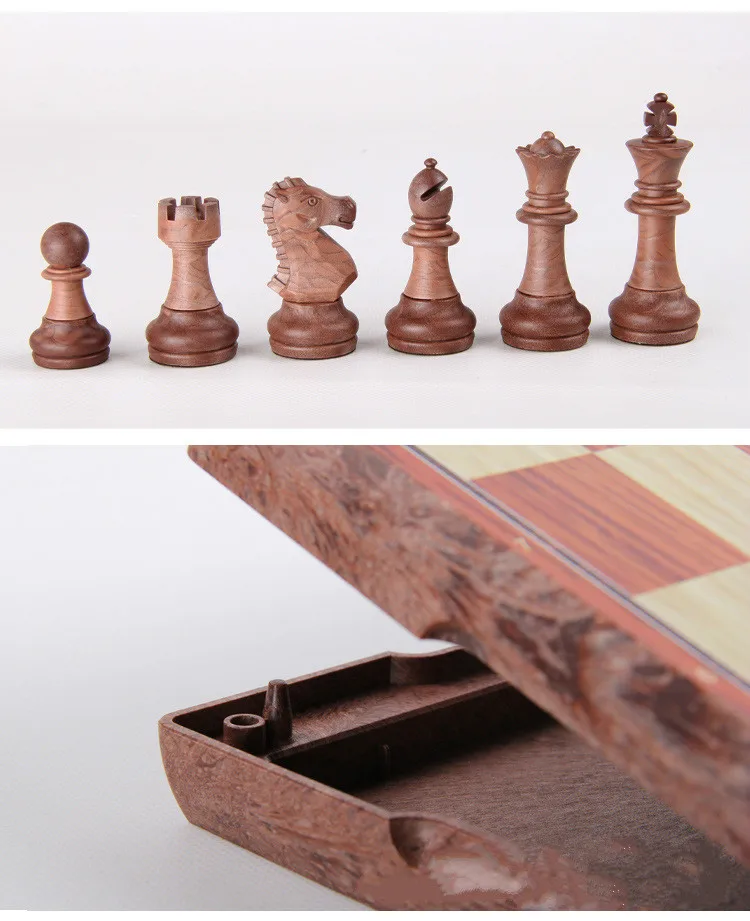 2018 Magnetic Board Tournament Travel Portable Chess Games New Chess Folded Board International Magnetic Chess Game Play Gift