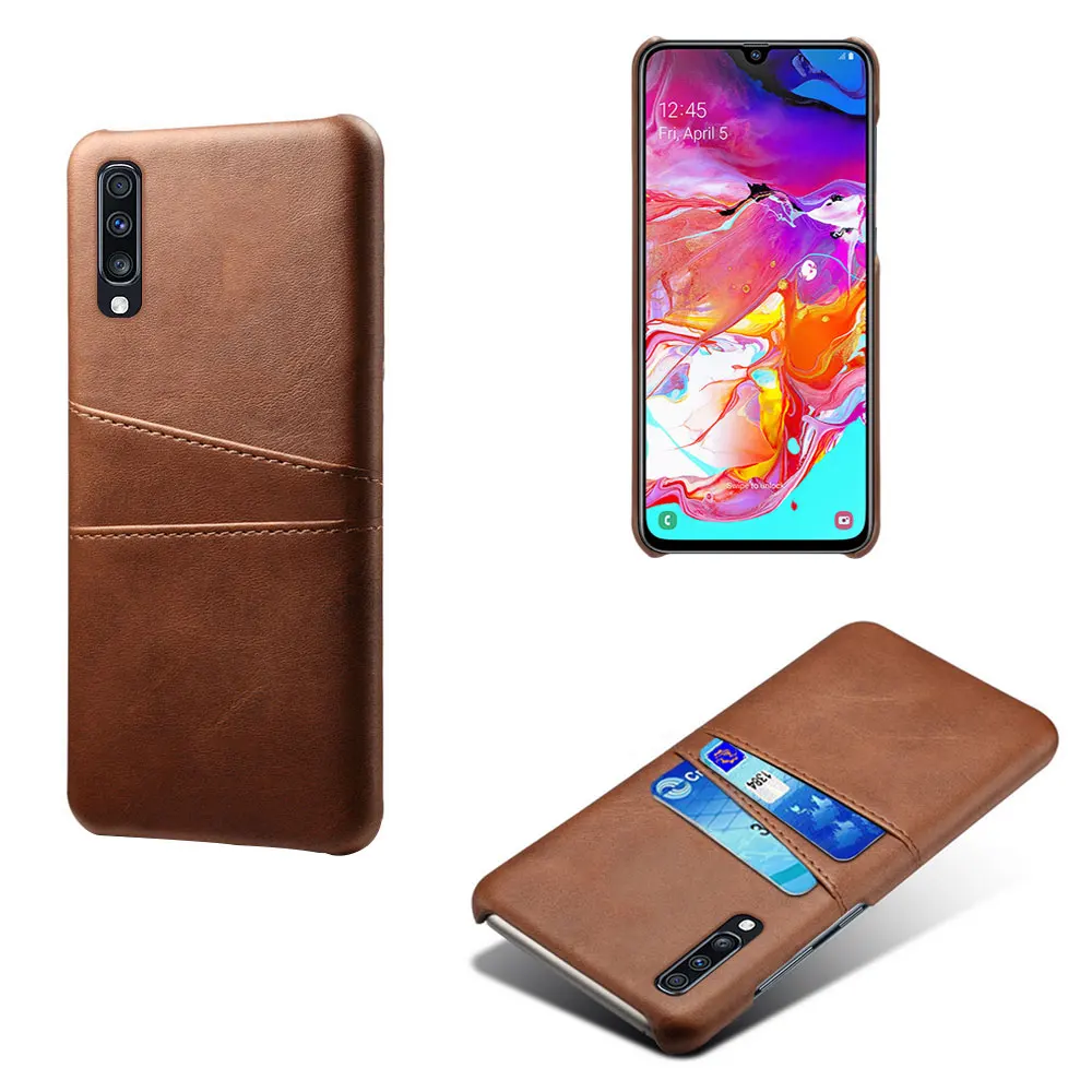 Кожаный чехол для samsung Galaxy A70 A60 A50 A30 M30 M20 S10 Lite Plus A8S A6S A7 A9 A8 A6 J8 J6 J4 с карманом для карт чехол