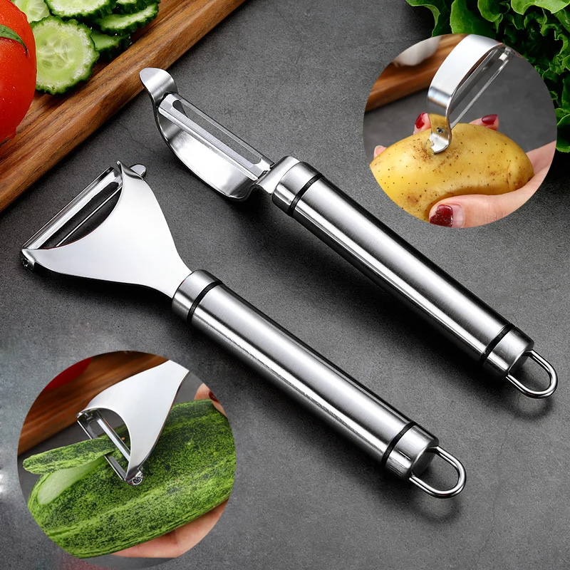 

Magic Vegetable Peeler Set 304 Stainless Steel Peeler&Julienne Cutter for Vegs Fruit Potato Onion Carrot Grater Kitchen Tool CF3