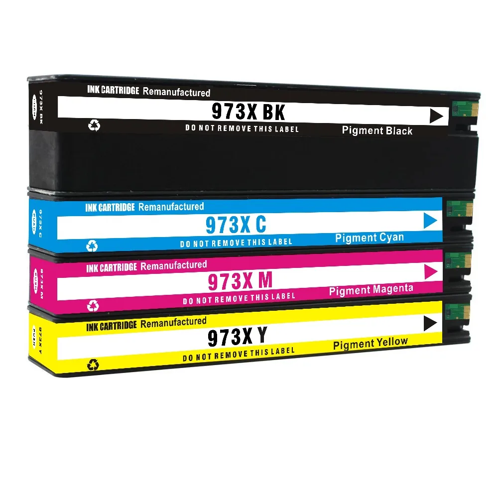 

Compatible Ink Cartridge Replacement for HP 973X 973 HP913A with pagewide pro 452dw 477dw 452dn 477dn 552dw (1B+1C+1M+1Y) 4pack
