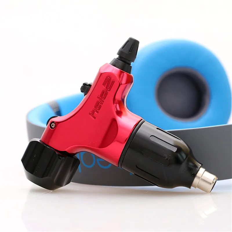 Красный HALO2 RCA Ротари Швейцарский двигатель тату машина пистолет + авто замок