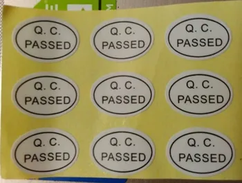 

Free Shipping Self-adhesive 13x9mm QC passed paper for Quality Inspection QC passed stickers product labels1000pcs/lot