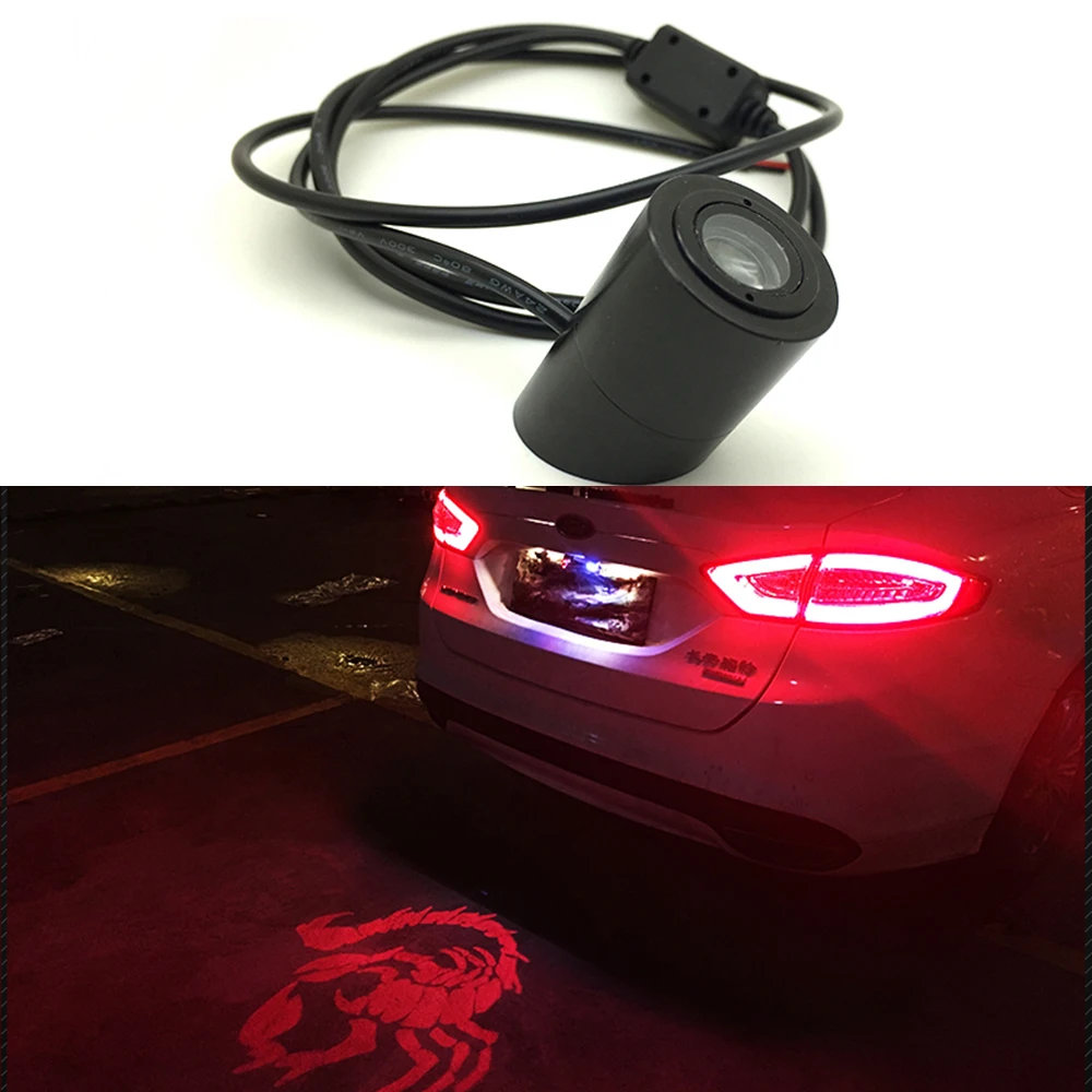 

Car Laser Tail Logo Led Light Anti Collision Rear-end Fog Light Rearing Warning forJeep Buick Kia Hyundai Citroen Peugeot Jaguar
