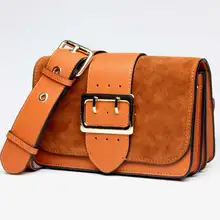 2017 mode frauen Aus Echtem Leder Nubukleder Schultertasche Luxus Designer Beliebte Crossbody Abdeckung Taschen Frauen Messenger Bags