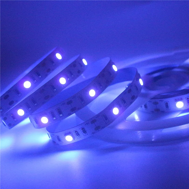 50 см 1 м 5 2 USB СВЕТОДИОДНАЯ УФ лента лампа 5050 SMD 30 светодиодов/м DC В ультрафиолетовая