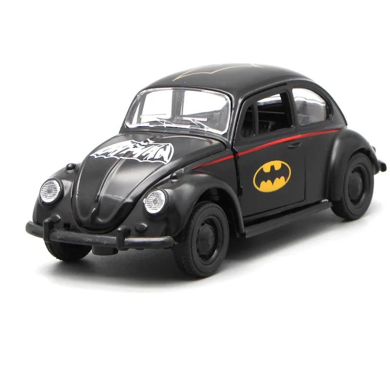 

High simulation RMZ City 1:36 scale classic alloy pull back Batman Beetle Collection metal model toy car Excellent for Kids Gift