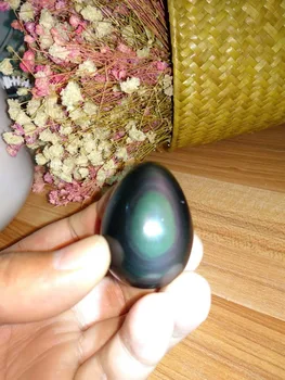 

Top!! Natural rainbow obsidian quartz crystal stone beautiful rainbow obsidian crystal Yoni Egg