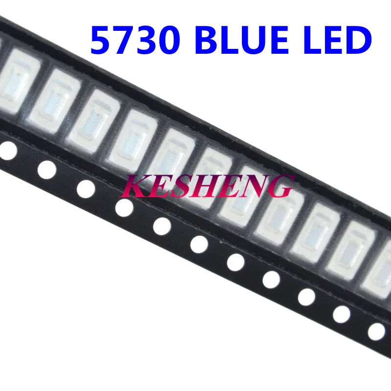 100 шт. 5730/5630 SMD Синий СВЕТОДИОД LED 5730 синий поверхностный монтаж 460-470NM 3 0-3 6 V ультра