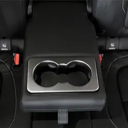 ABS хромирование, задняя часть автомобиля сиденье держатель для воды рамка крышка Накладка наклейка для Jaguar XE/F-Pace/XF 2016 f-pace автомобильные