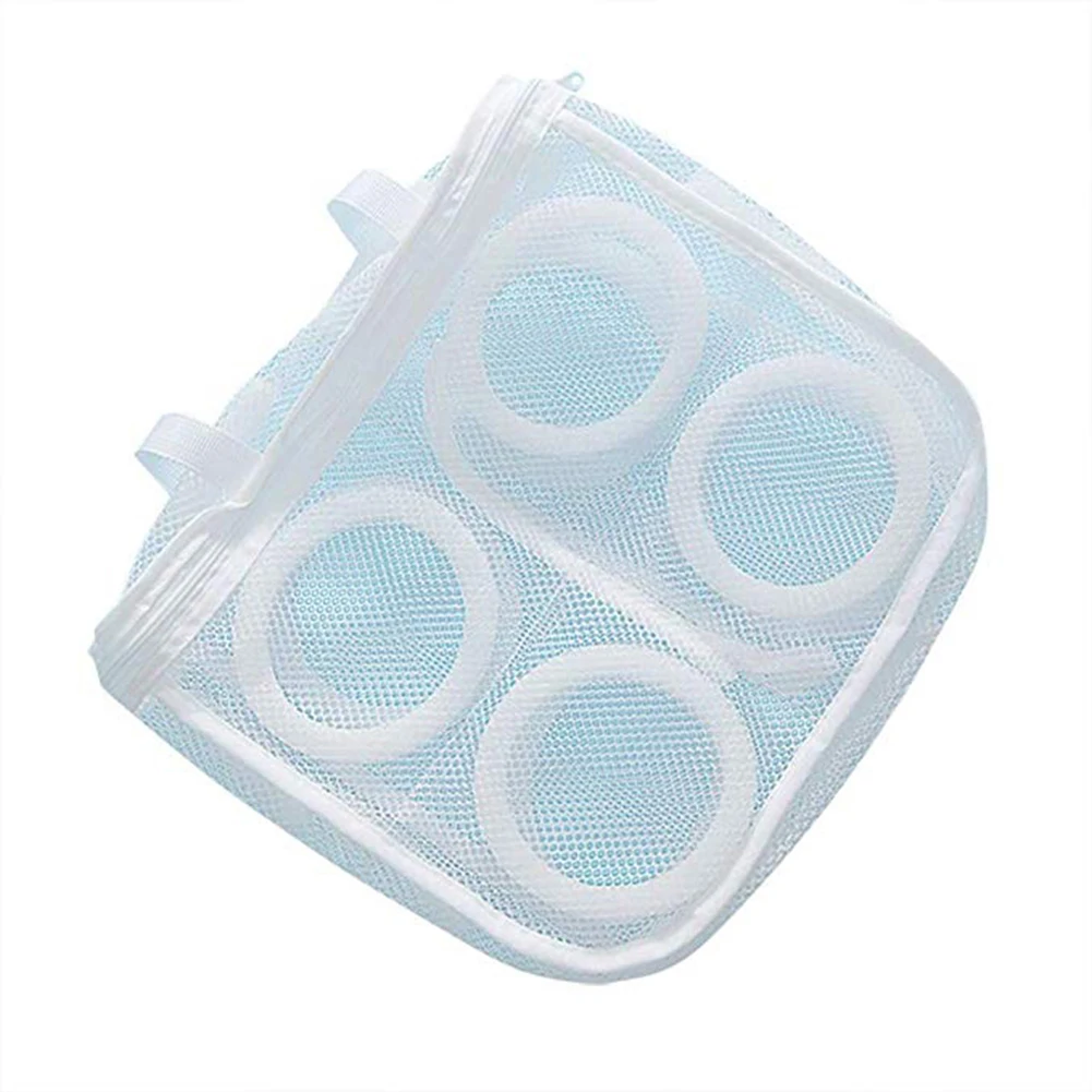 Washing Machine Shoes Clothes Underwear Zipper Closure Laundry Mesh Pouch Bag