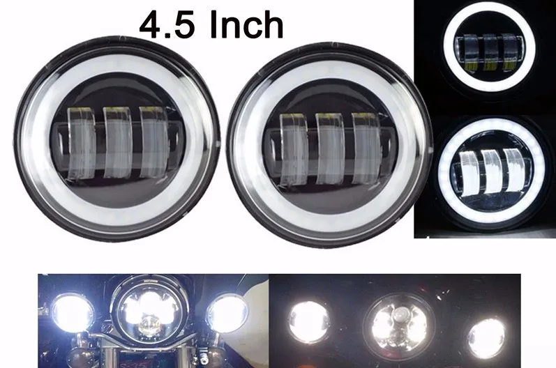 4.5inch Round LED Fog Lamp Driving Light 30W for Jeep Wrangler 07-15 Harley  c.jpyg