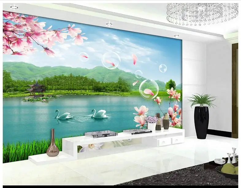 Custom High end mural 3d wallpaper murals wall High definition