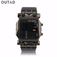 Открытый спортивный светодиодный цифровой бинарный часы популярный квадратный циферблат Uisex резиновый ремешок повседневные наручные часы relogio