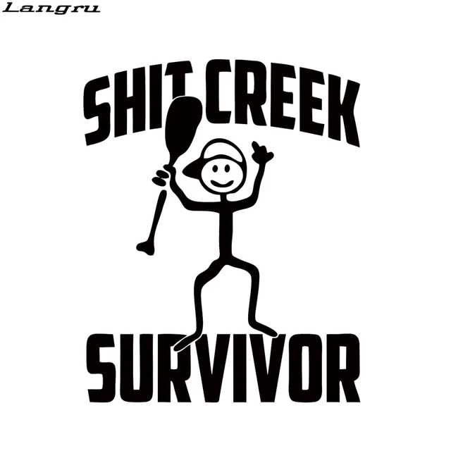 Langru Creek Survivor Funny Camping Car Styling Vinyl Decal Bumper