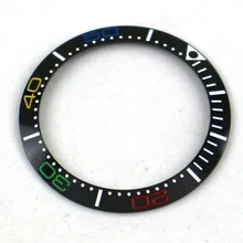 Парнис 38 мм черный керамический Безель вставкой 40 мм чехол Механические Мужские наручные часы C05