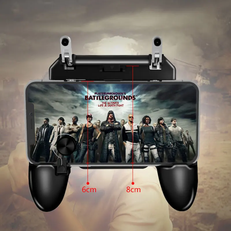 Smartphone Game Controller Smartphone Gamepad Mobile Gamepad 4 in 1 W11+ for PUBG for Samsung Travel Phone Holder