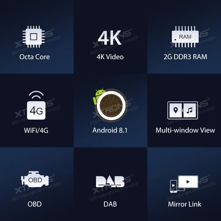 Sale XTRONS 8" Android 8.1 Octa Core GPS Car Stereo DVD Player for VW Volkswagen Golf MK5 Jetta V Magotan Passat B For SKODA For SEAT 1