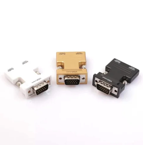 

HDMI Female to VGA Male Converter Adapter with Audio Cable Support 1080P Signal Output for Computer Set-top Box High Quality