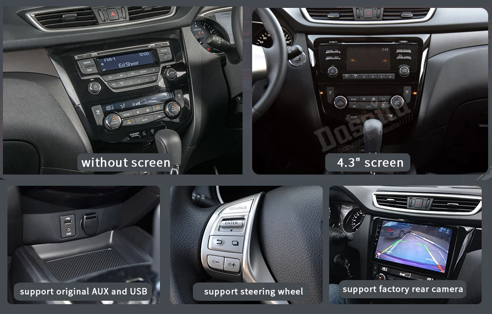 Dasaita 10," Android 9,0 автомобиля gps радио для Nissan X-Trail Qashqai J10 J11 стерео Мультимедиа gps навигация