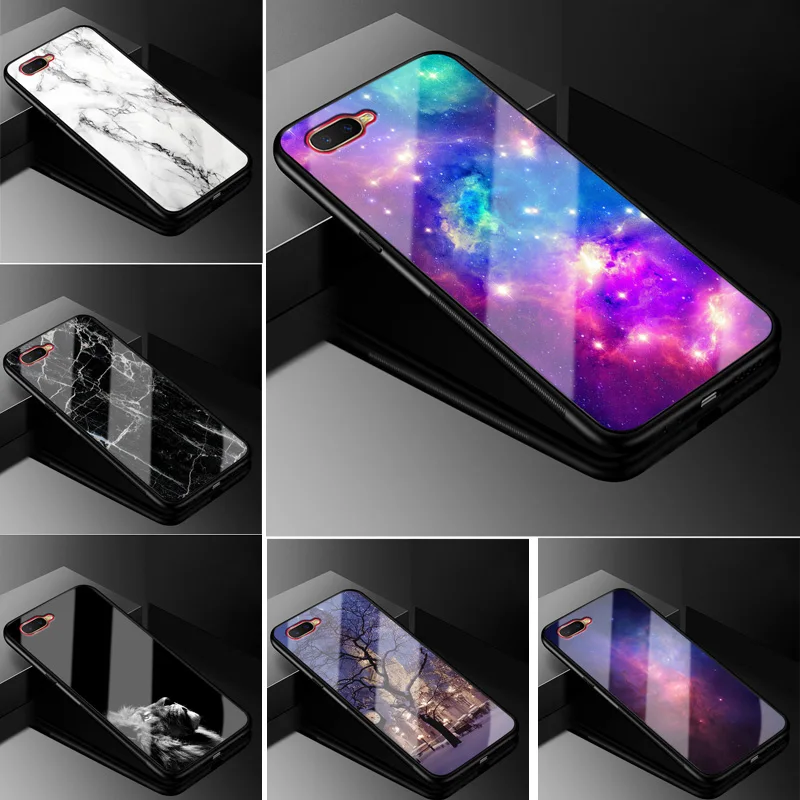 Для Coque Oppo RX17 Neo чехол из закаленного стекла твердая задняя крышка для OPPO RX17 Neo CPH1893 RX17Neo RX 17 Neo чехол силиконовый бампер