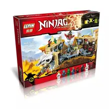 2016 New LEPIN 06039 1351Pcs Phantom Ninja Samurai X Cave Chaos Model Building Kit Minifigure Blocks Bricks Toy Compatible Legoe