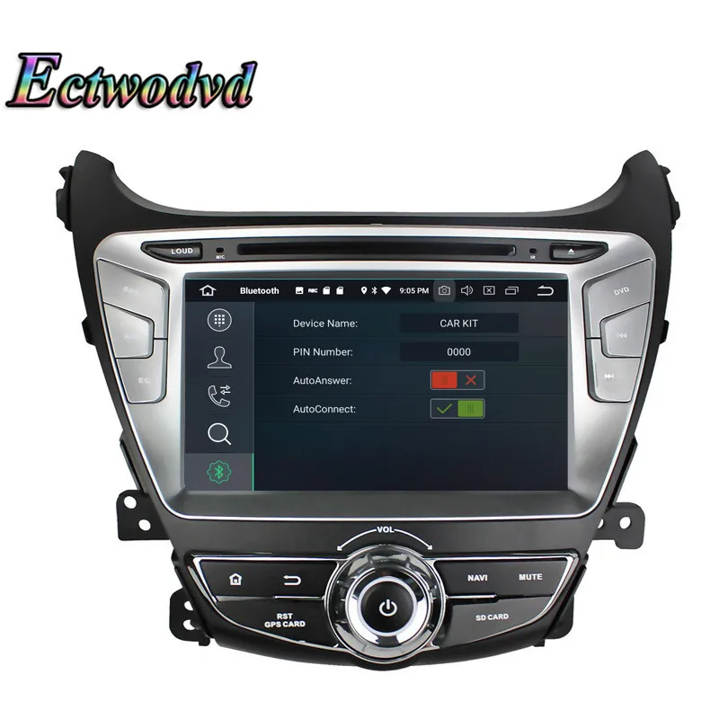 Discount Ectwodvd Octa Core 4G RAM 64G ROM Android 9.0 Car Multimedia DVD Player GPS HeadUnit For Hyundai Elantra 2014 2015- 11