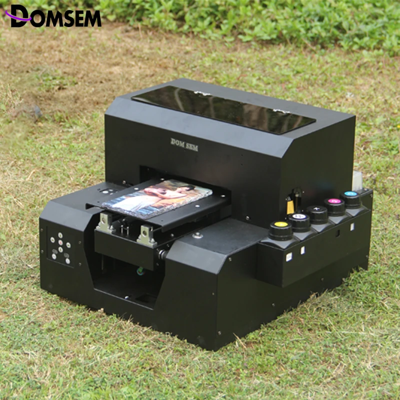 DOMSEM Digital Smart LED UV inkjet Flatbed Printer with Epson Printhead