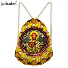 Jackhereook модная мужская сумка с 3D принтом, маленькая сумка рюкзак на шнурке для мальчиков, Повседневная сумка для хранения, женская сумка для йоги, Mochila