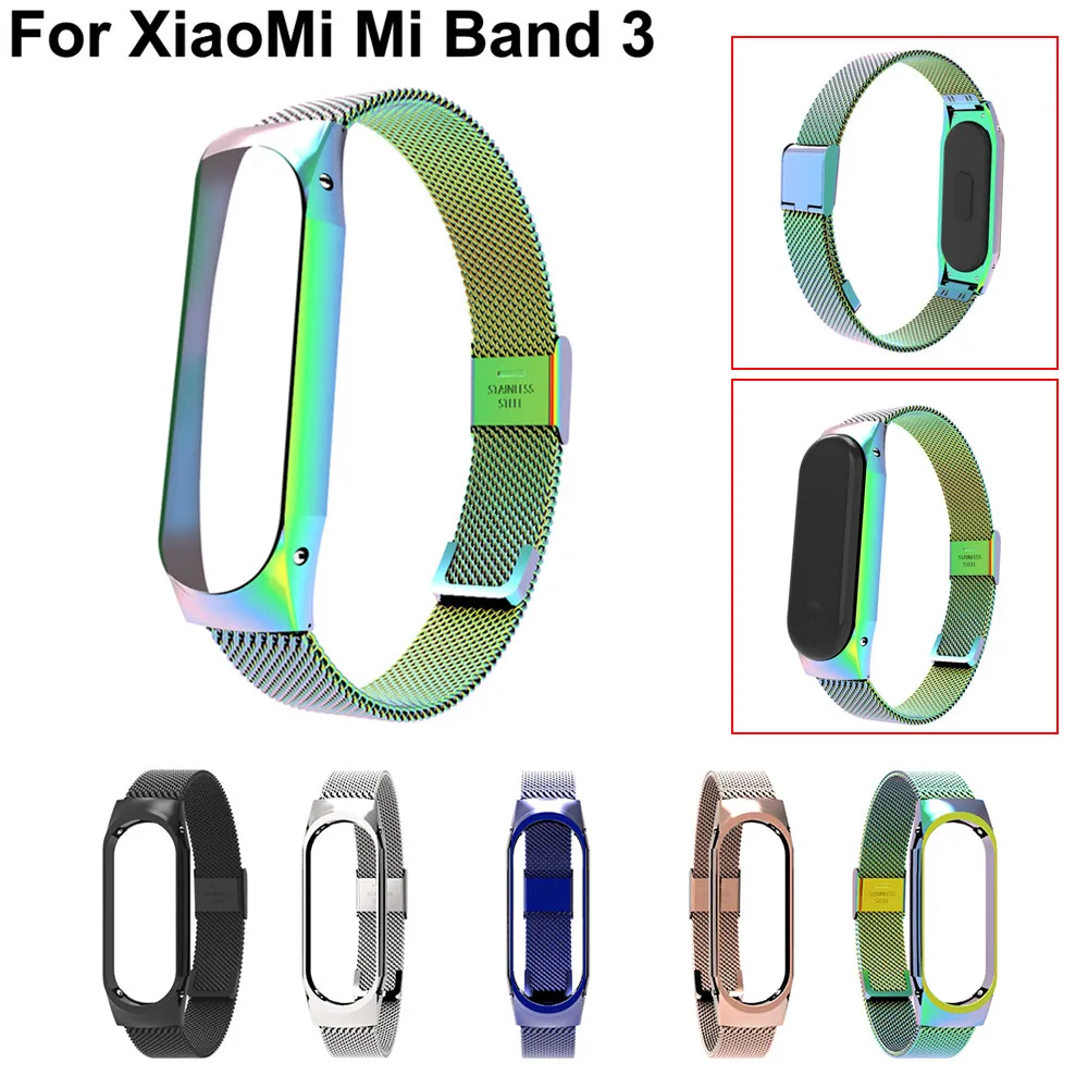 Роскошные нержавеющей SteelHook Пряжка браслет часы ремешок для Xiaomi Mi jh0419